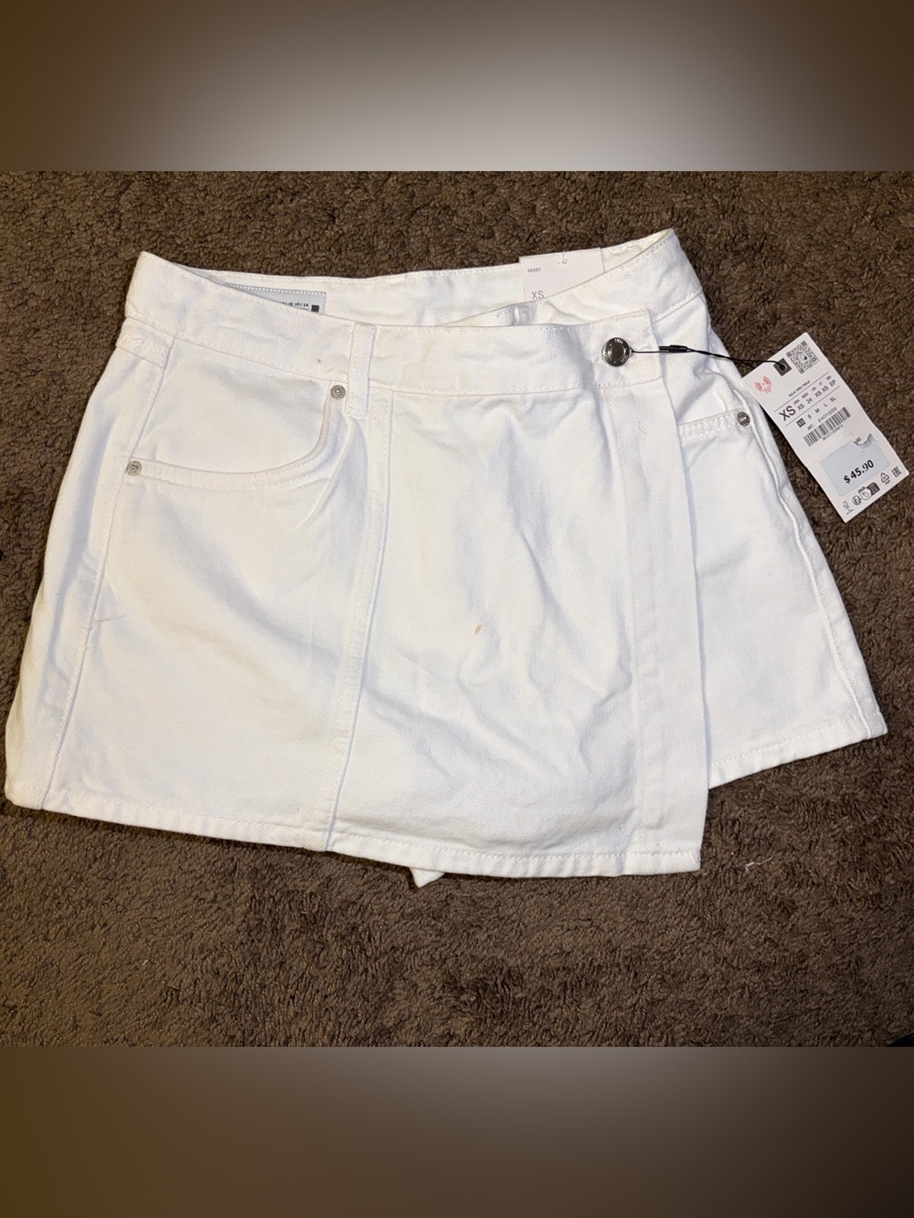 White Women’s Denim Skort